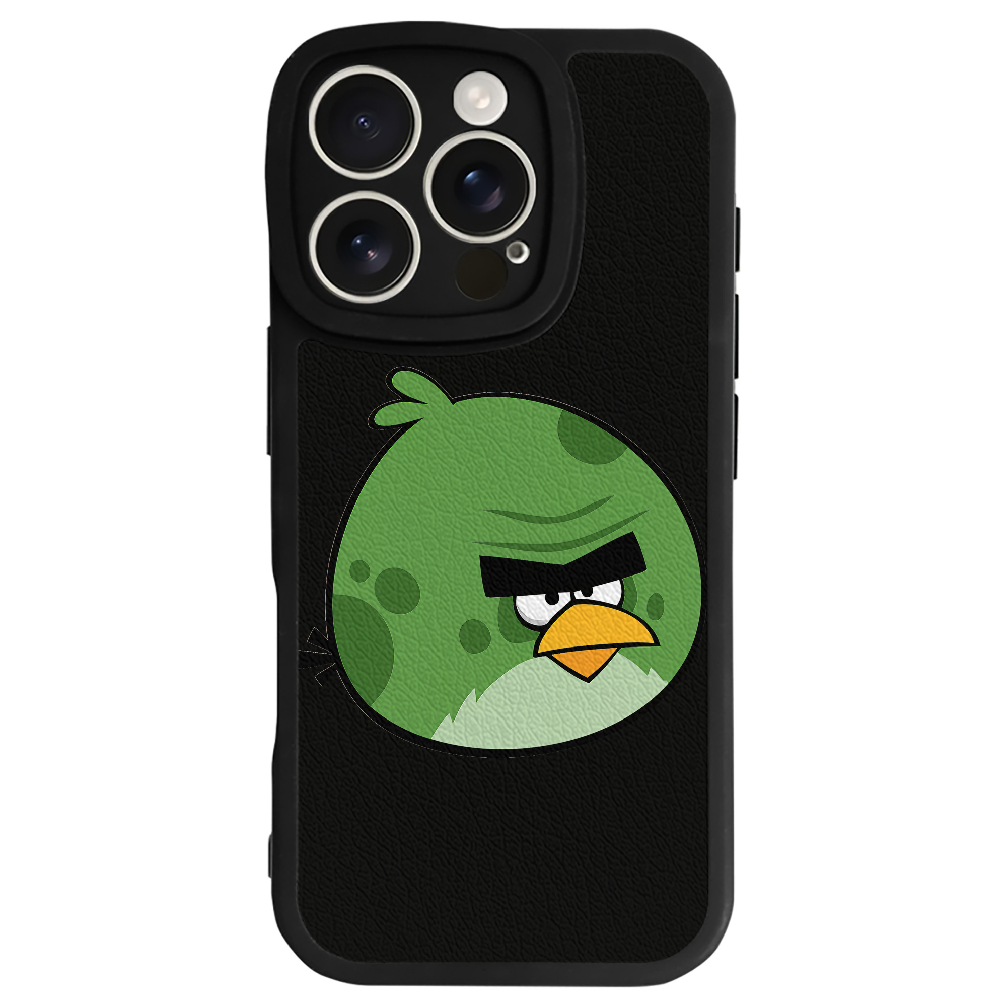 （画像用） Angry Birds アングリーバード 【iPhone 16シリーズ対応】シリコンスマホケース（レザー調） 材質：シリコン